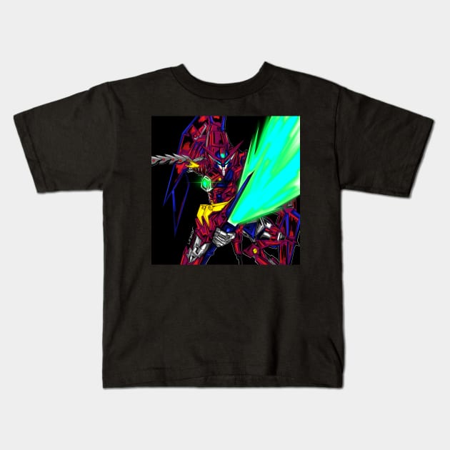 the gundam wing epyon in anime classics Kids T-Shirt by jorge_lebeau